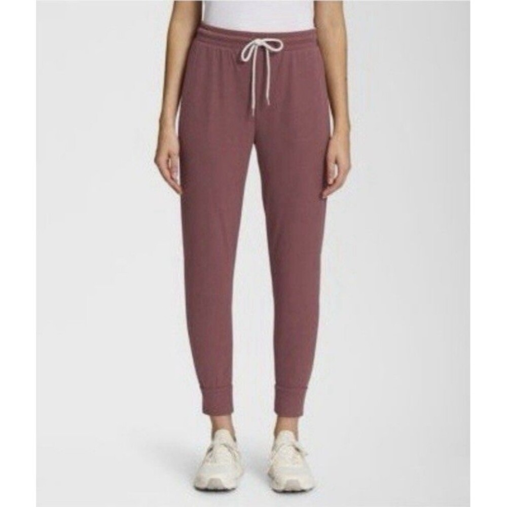 The North Face Westbrae Knit Jogger Pants Tencel Red Womens Size Medium NEW